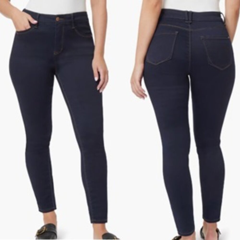 CURVE APPEAL High Rise Tummy Tucking Jeans Skinny Ankle Comfy Fitted Weekend